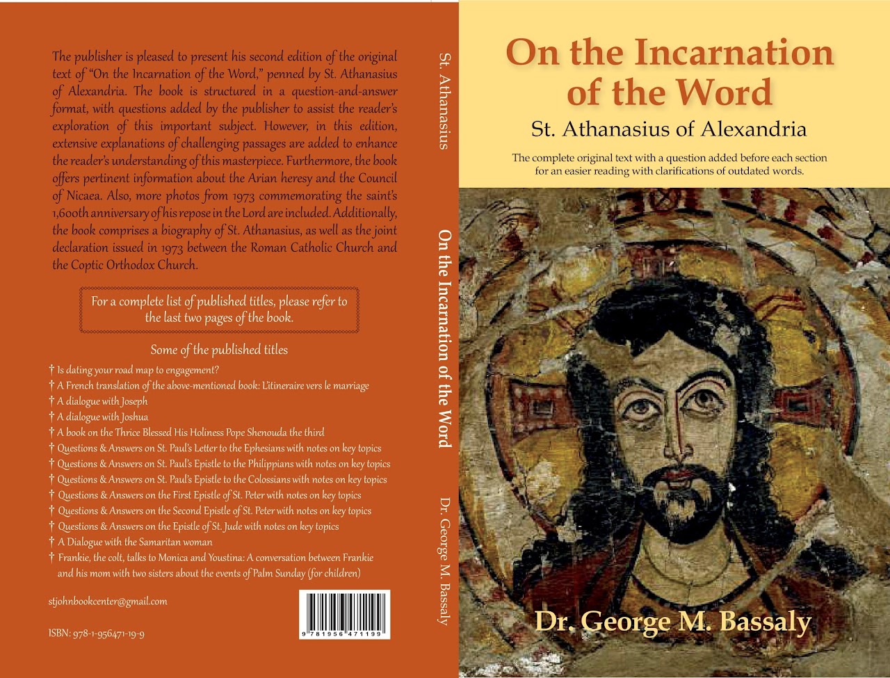 On the Incarnation of the Word by St. Athanasius of Alexandria Cover